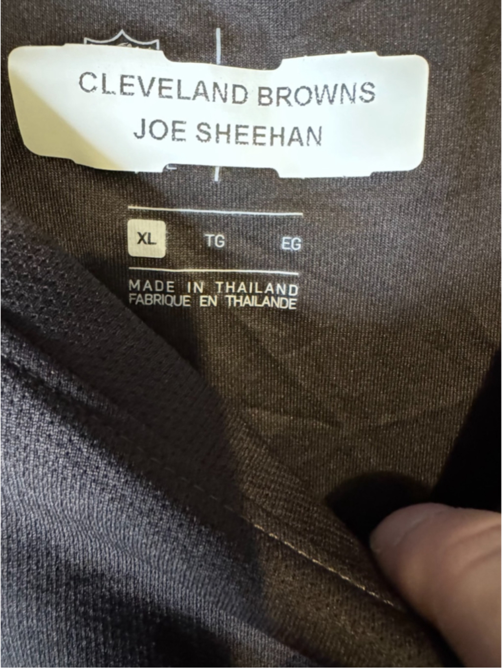 Cleveland Browns Team Issued Staff Worn Nike T-Shirt Men’s Size XL Brown